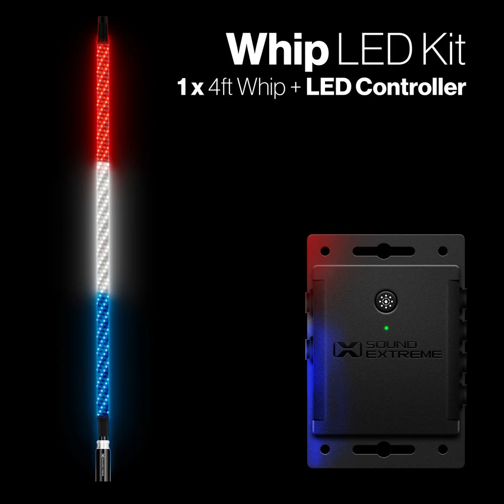ECOXGEAR Extreme Whip Kit Qty 1 x 4 ft plus LEDCast Controller