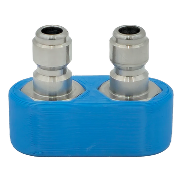 DUAL COUPLER BLUE W/