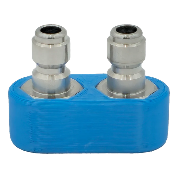 DUAL COUPLER BLUE W/