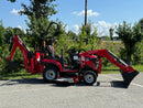 MAHINDRA TRACTOR 1123 with 60" Mower 4WD ROPS HST, Loader, Backhoe-4