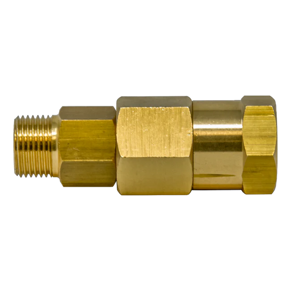 PA BRASS SWIVEL 1/4" M/F 4050 PSI