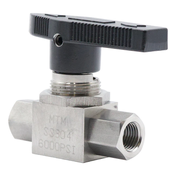 BALL VALVE 304 S.S. 6000 PSI 1/4" FPT