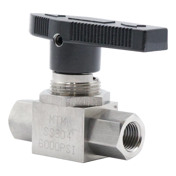 BALL VALVE 304 S.S. 6000 PSI 1/4" FPT
