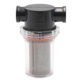 GP CLEAR BOWL WATER FILTER 1/2" I/O 80 MESH S.S. S