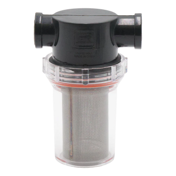 GP CLEAR BOWL WATER FILTER 1/2" I/O 80 MESH S.S. S