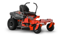 Gravely ZT zero-turn mower, orange and black, 34-inch cutting deck, durable design for efficient lawn care.