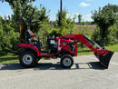 MAHINDRA TRACTOR 1123 with 60" Mower 4WD ROPS HST, Loader, Backhoe-2