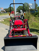 MAHINDRA TRACTOR 1123 with 60" Mower 4WD ROPS HST, Loader, Backhoe-7