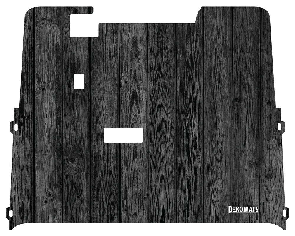 DEKOMATS Black Wood Golf Cart Mat
