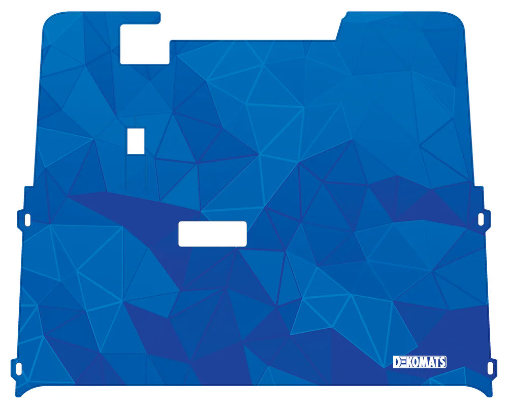 DEKOMATS Blue Abstract Golf Cart Mat