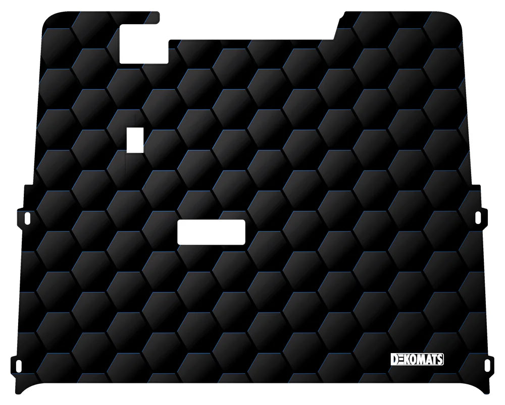 DEKOMATS Blue Hex Golf Cart Mat