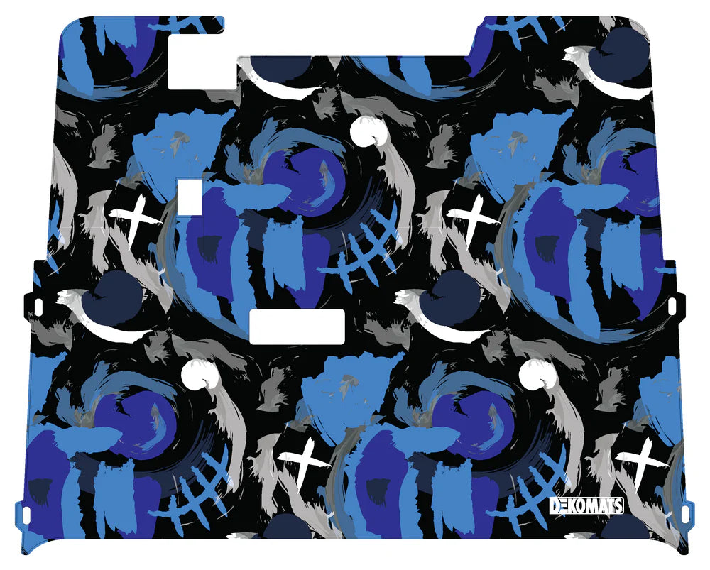 DEKOMATS Blue Hindsight Golf Cart Mat