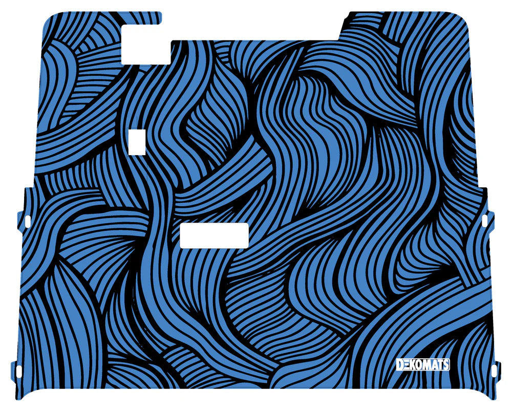 DEKOMATS Blue Intertwined Golf Cart Mat