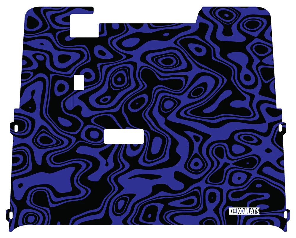 DEKOMATS Blue Topo Golf Cart Mat