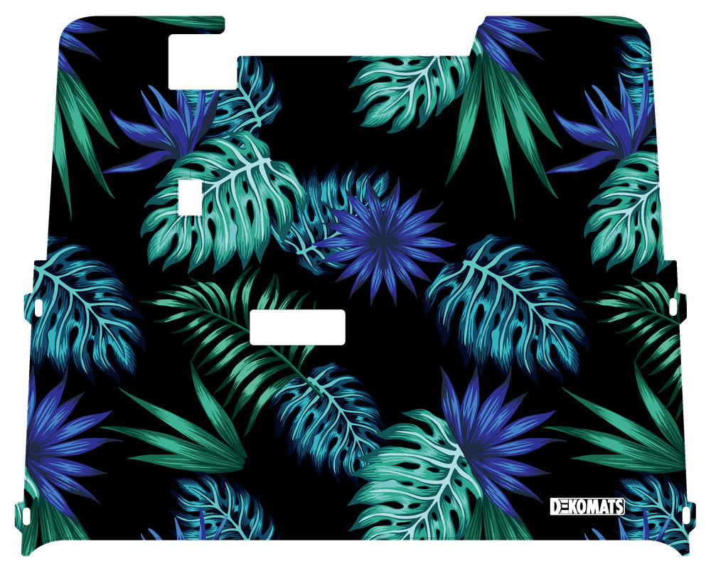 DEKOMATS Blue Tropics Golf Cart Mat