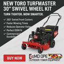 Toro 30" Toro TurfMaster HDX Caster Swivel Wheel Kit-1
