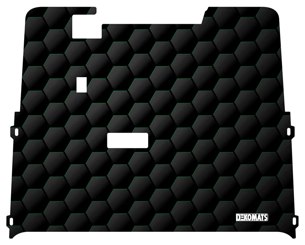 DEKOMATS Green Hex Golf Cart Mat