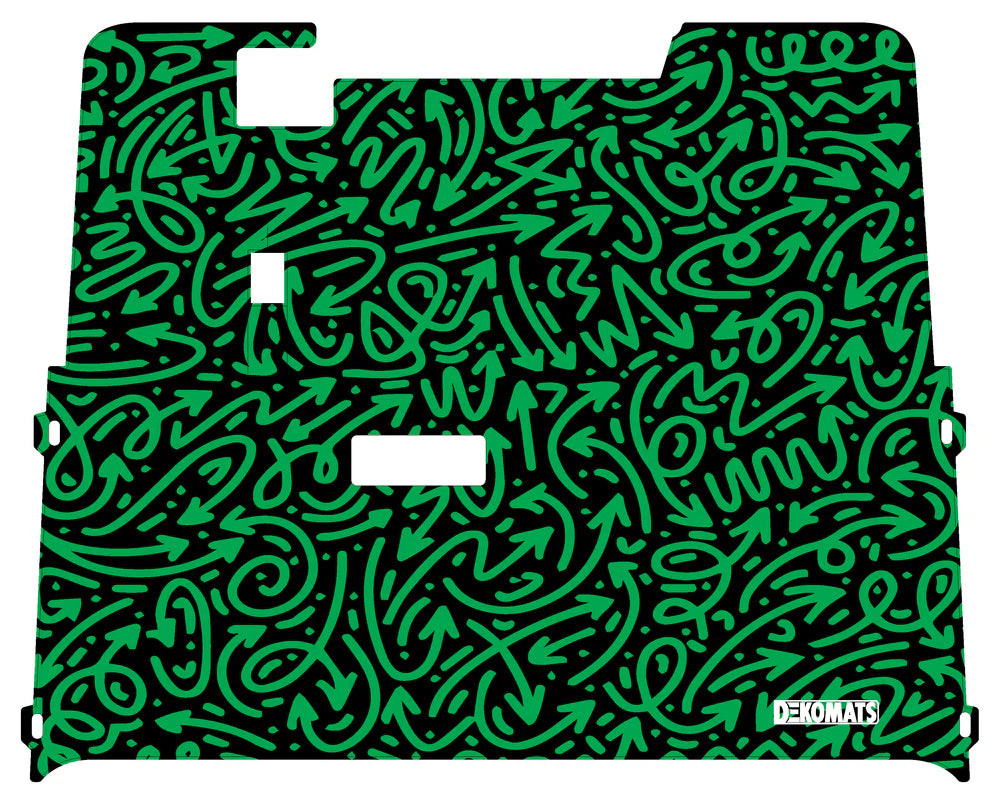 DEKOMATS Green Pen n' Paper Golf Cart Mat