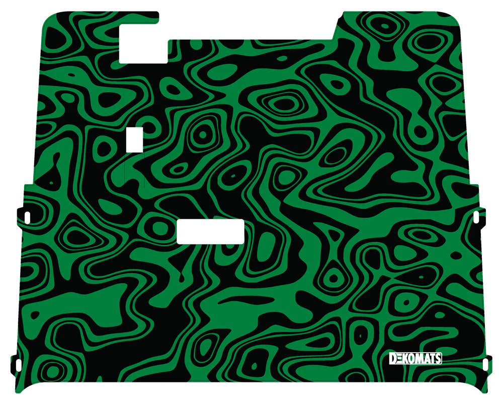 DEKOMATS Green Topo Golf Cart Mat