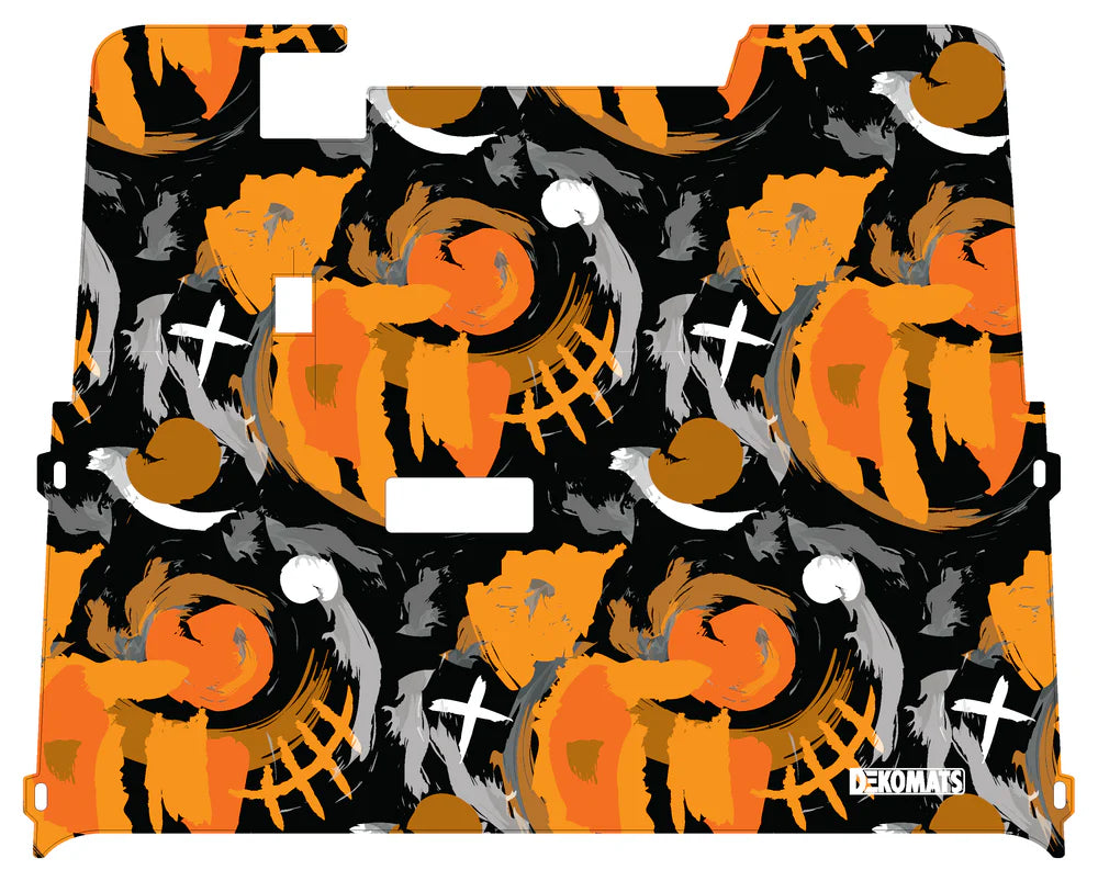 DEKOMATS Orange Hindsight Golf Cart Mat