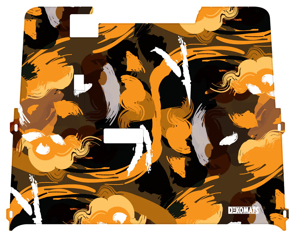 DEKOMATS Orange Wetwork Golf Cart Mat