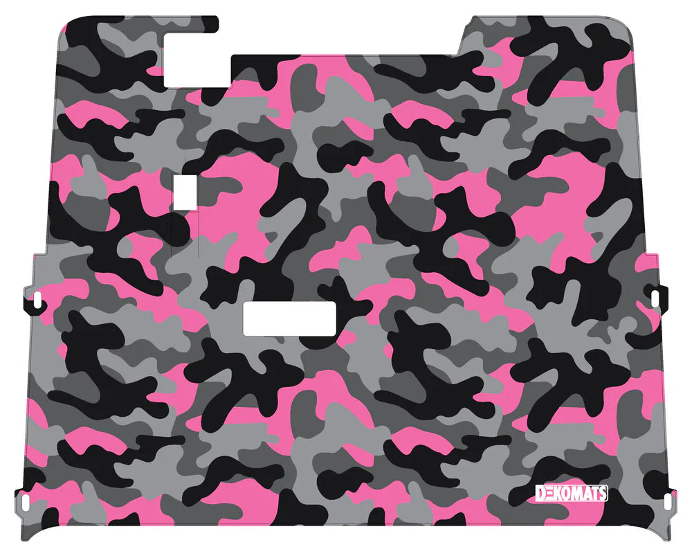 DEKOMATS Pink Camo Golf Cart Mat