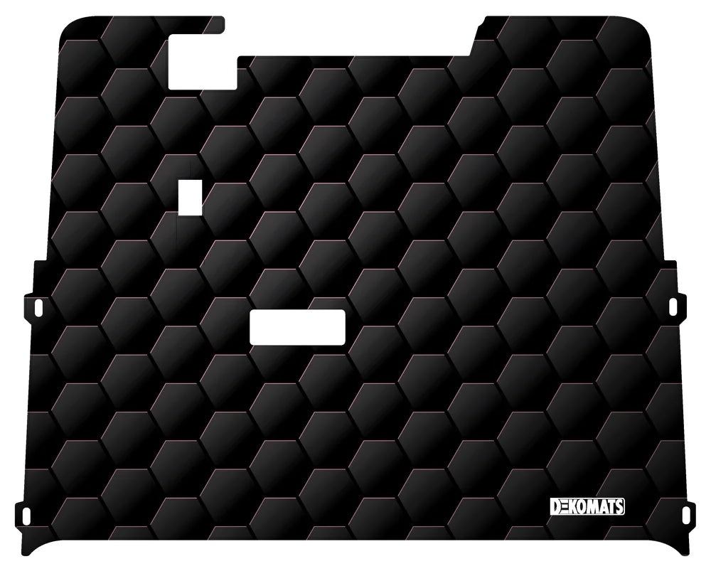 DEKOMATS Pink Hex Golf Cart Mat