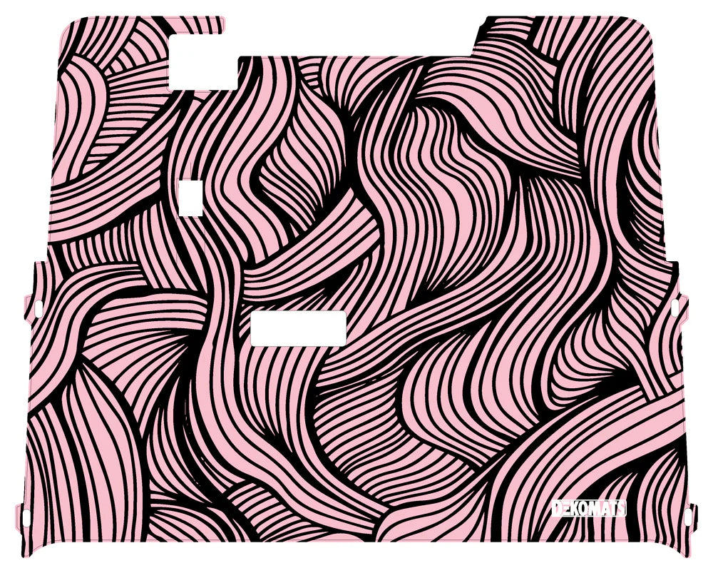 DEKOMATS Pink Intertwined Golf Cart Mat