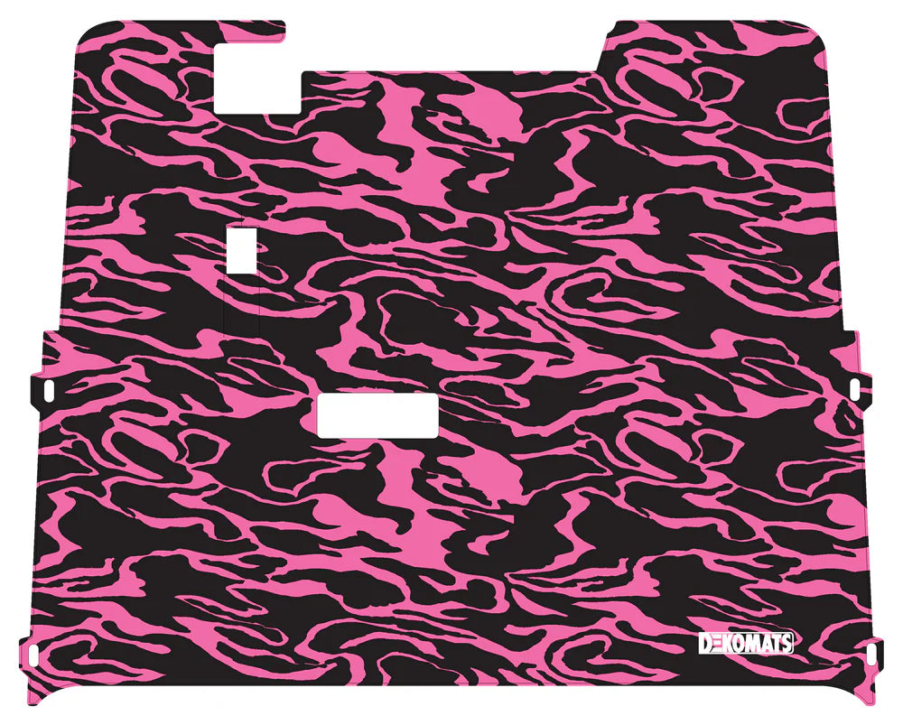 DEKOMATS Pink Modern Camo Golf Cart Mat