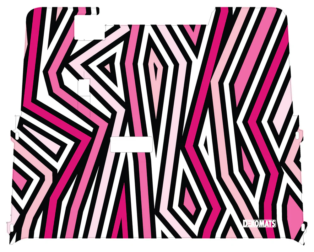 DEKOMATS Pink South Beach Golf Cart Mat