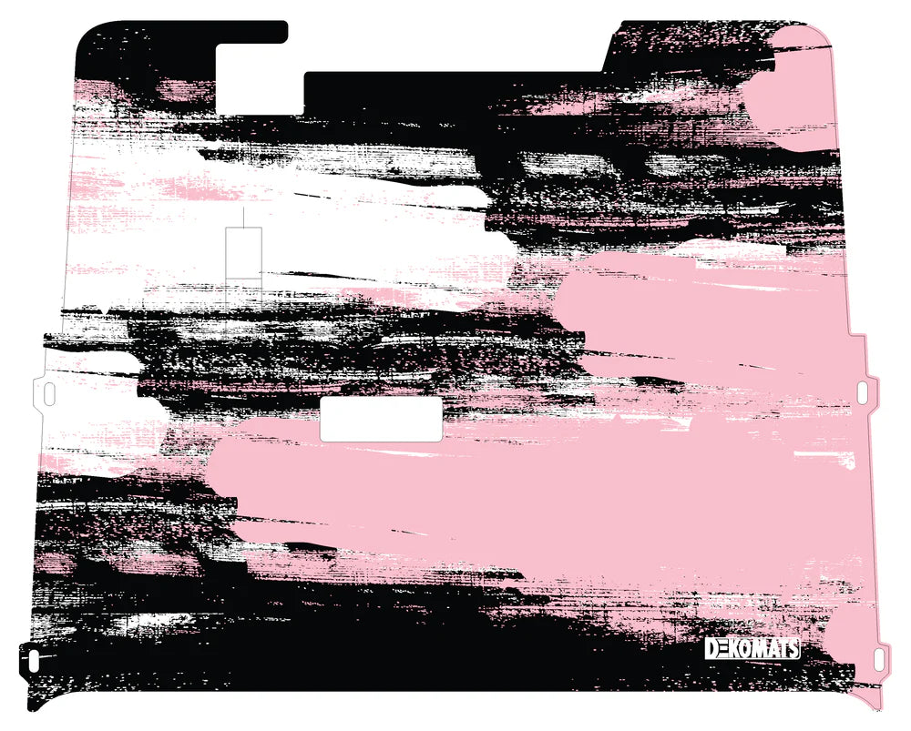 DEKOMATS Pink Strike Golf Cart Mat