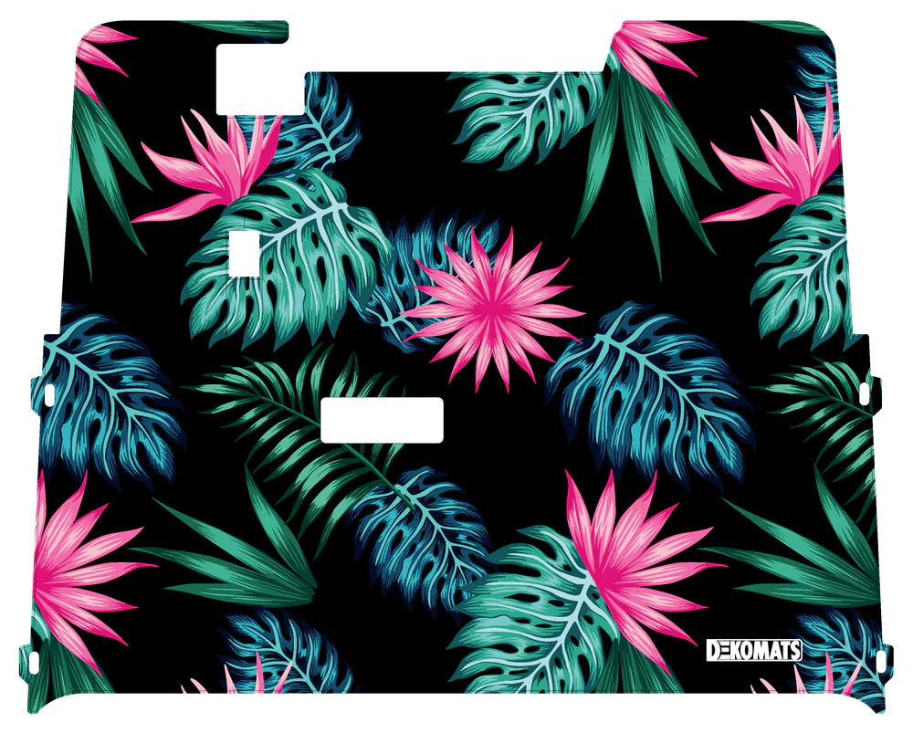 DEKOMATS Pink Tropics Golf Cart Mat