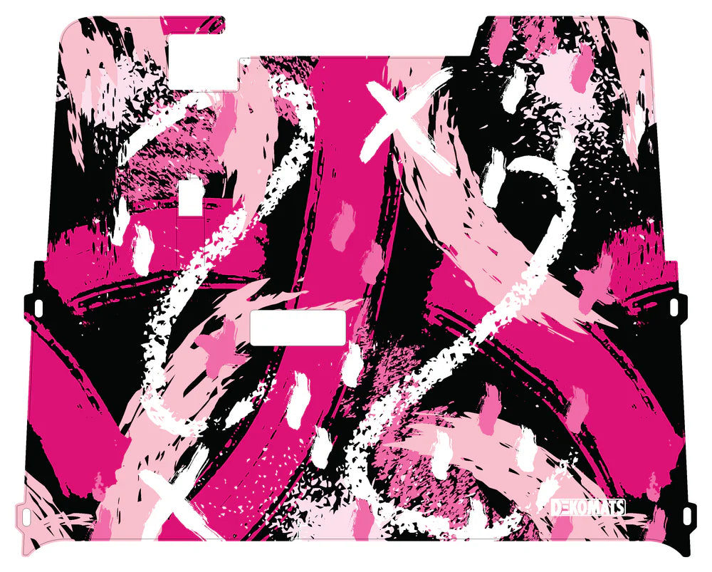 DEKOMATS Pink Utopia Golf Cart Mat