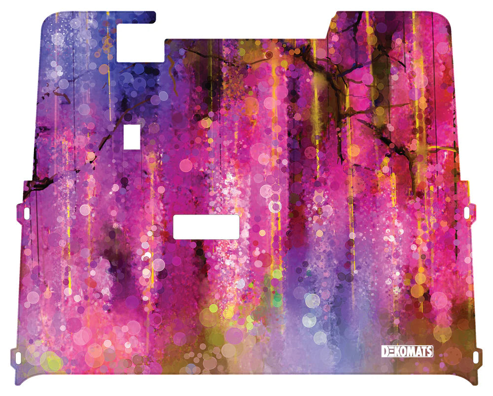 DEKOMATS Pink Watercolor Golf Cart Mat
