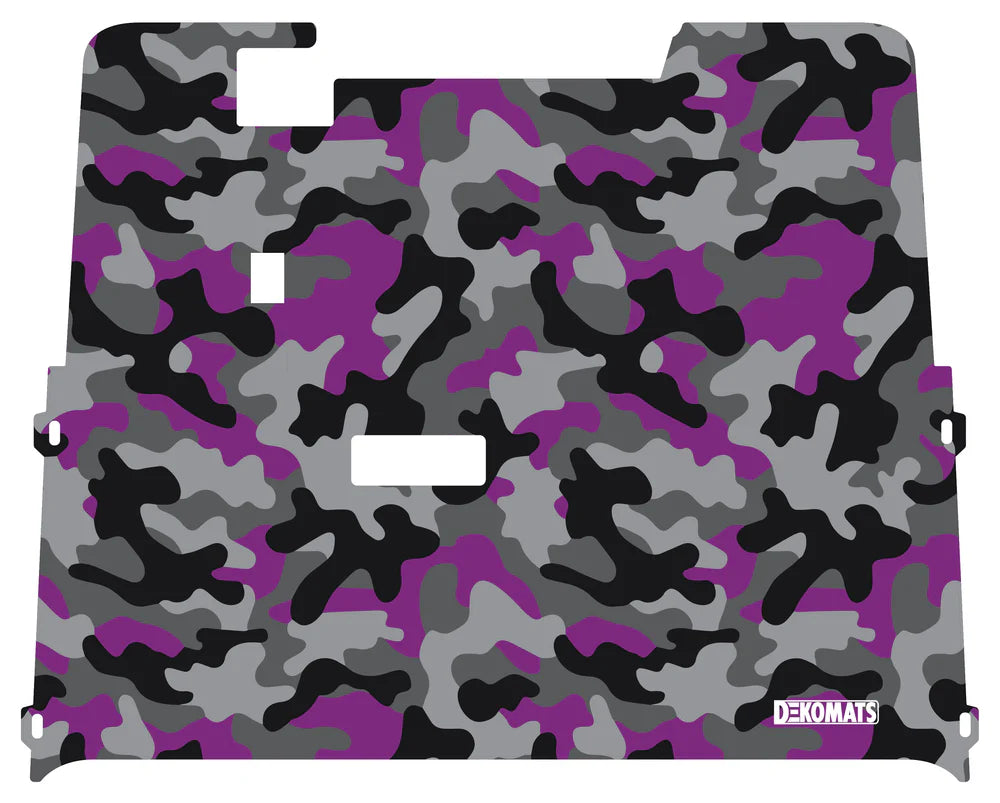 DEKOMATS Purple Camo Golf Cart Mat