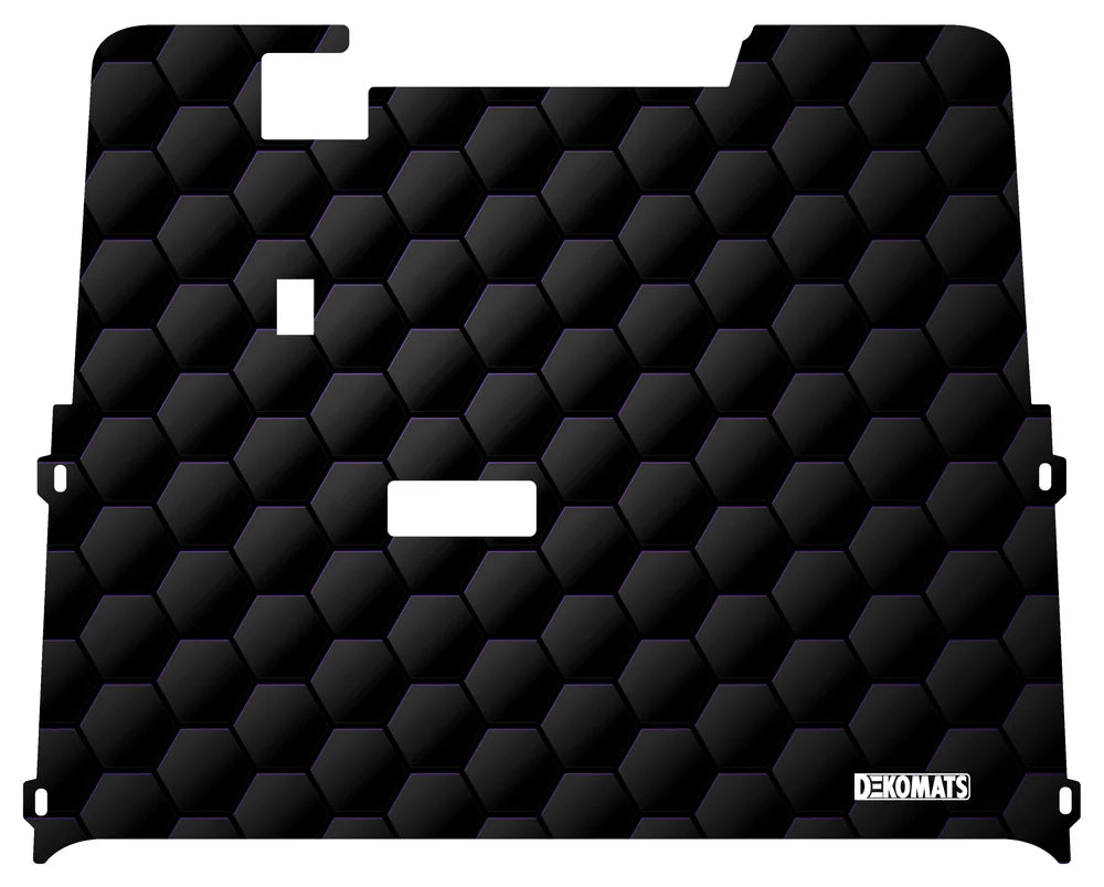 DEKOMATS Purple Hex Golf Cart Mat