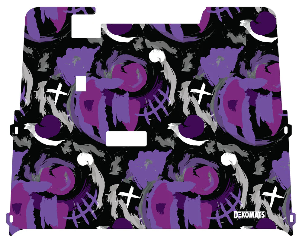 DEKOMATS Purple Hindsight Golf Cart Mat