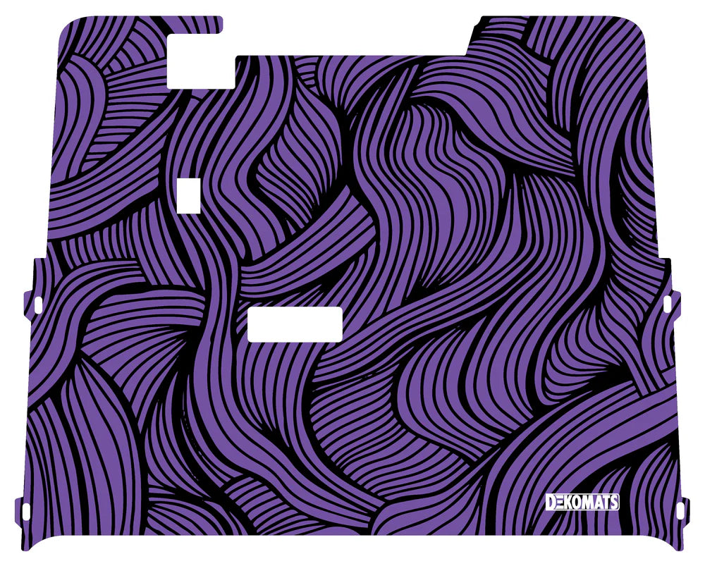 DEKOMATS Purple Intertwined Golf Cart Mat