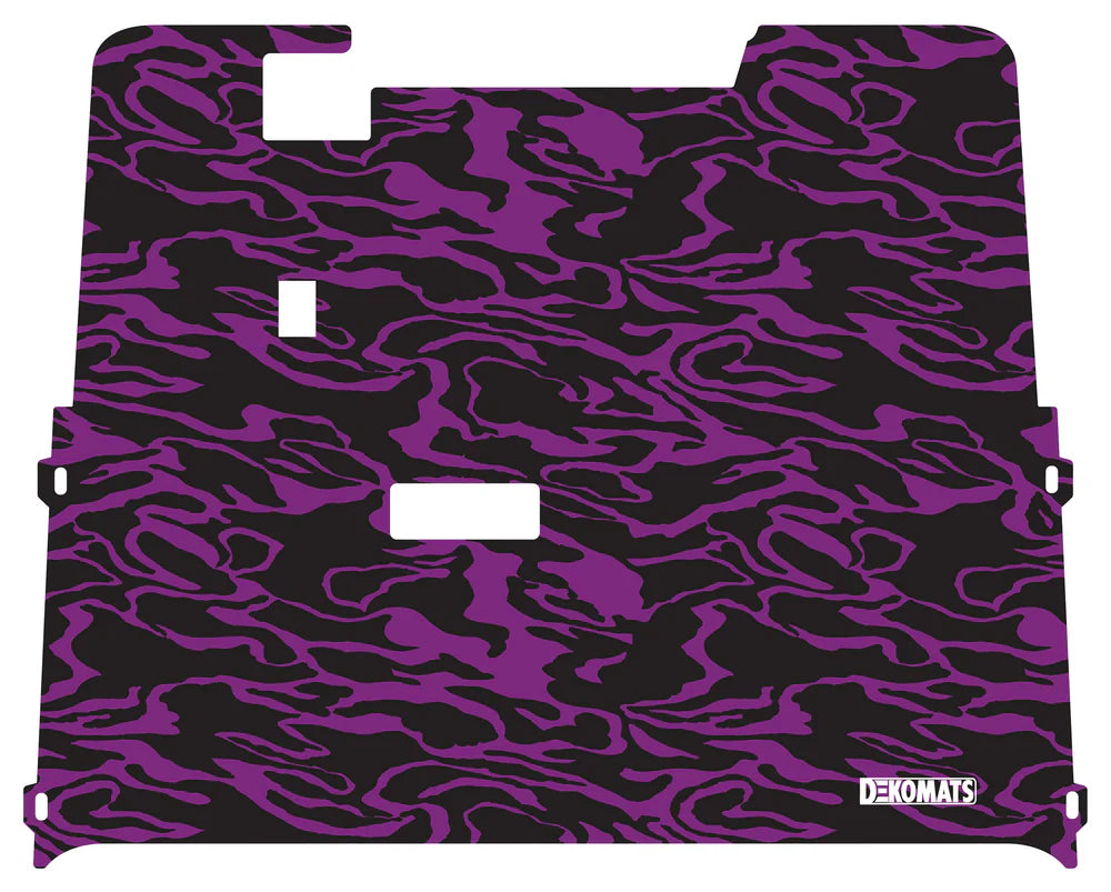 DEKOMATS Purple Modern Camo Golf Cart Mat