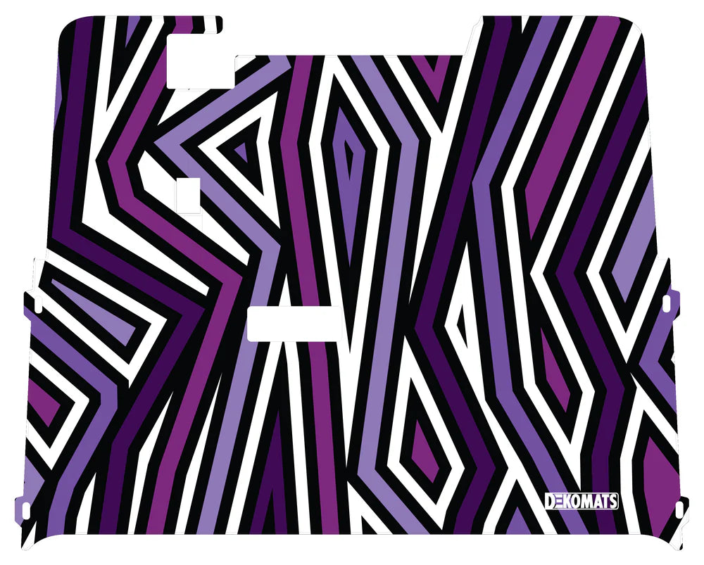 DEKOMATS Purple South Beach Golf Cart Mat