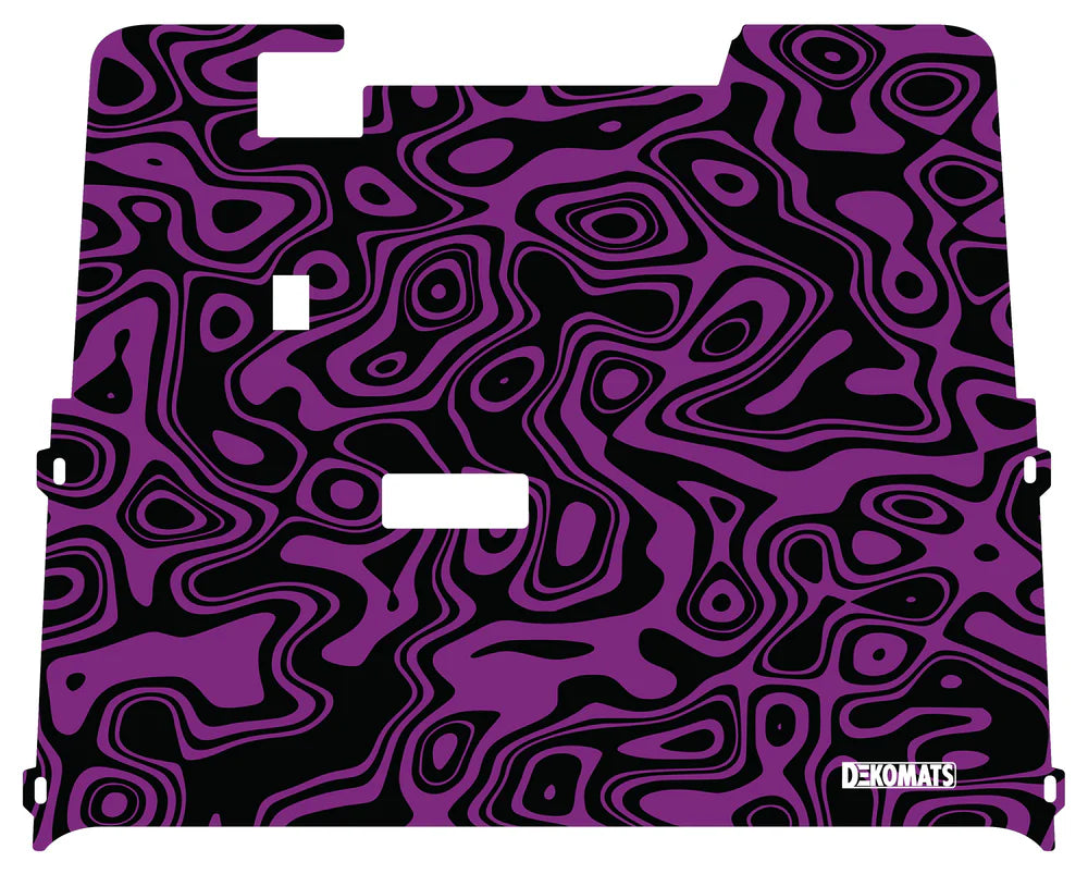 DEKOMATS Purple Toro Golf Cart Mat
