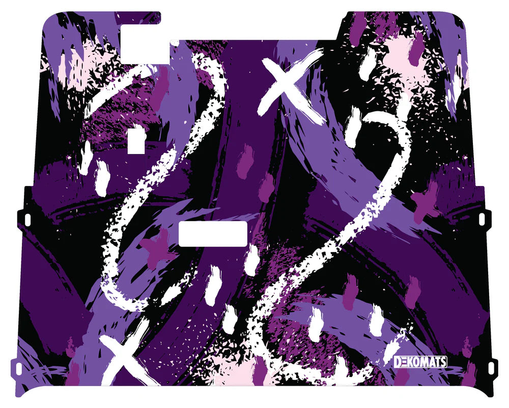 DEKOMATS Purple Utopia Golf Cart Mat