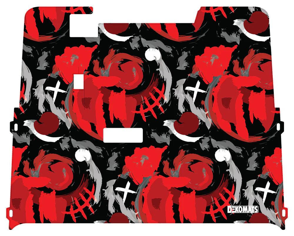 DEKOMATS Red Hindsight Golf Cart Mat