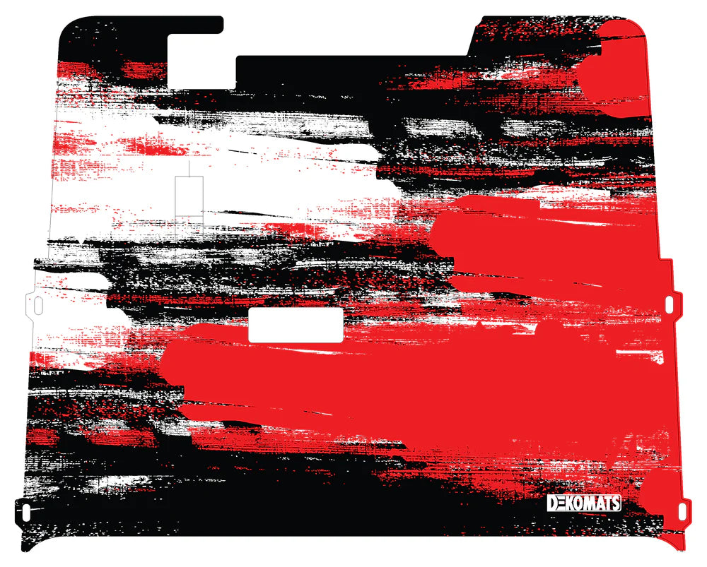 DEKOMATS Red Strike Golf Cart Mat