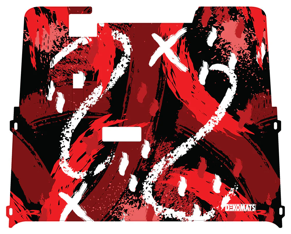 DEKOMATS Red Utopia Golf Cart Mat