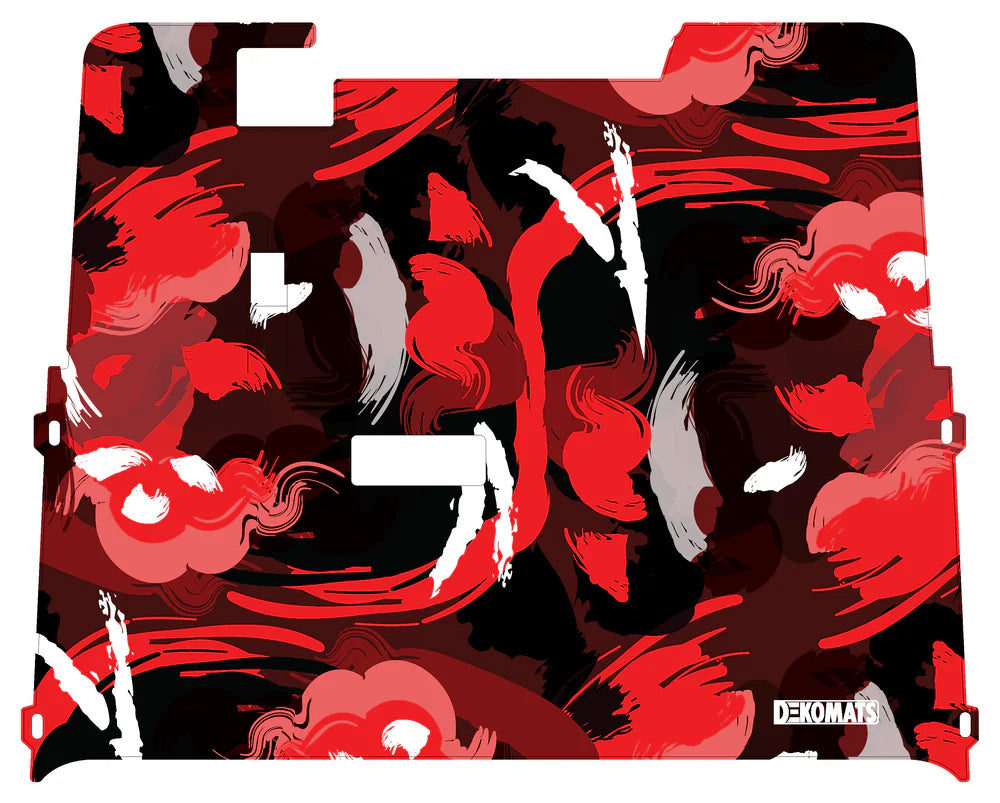 DEKOMATS Red Wetwork Golf Cart Mat
