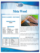 Meta Wood Wood Cleaner + Restorer 1 Gallon-2