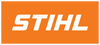 STIHL logo on bright orange background representing quality outdoor power tools.
