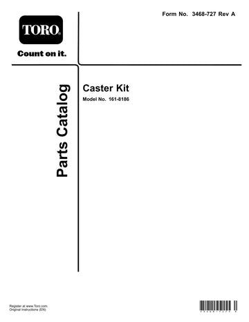 Toro 30" Toro TurfMaster HDX Caster Swivel Wheel Kit - 0