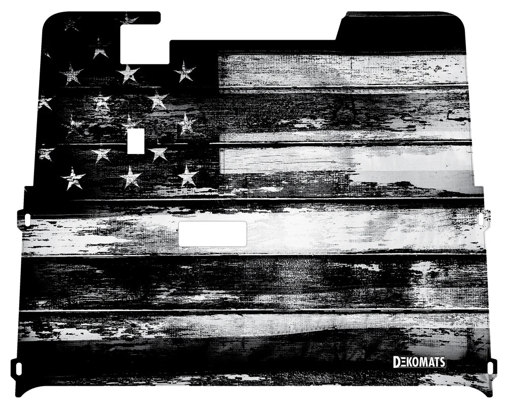 DEKOMATS USA Wood Grey Golf Cart Mat